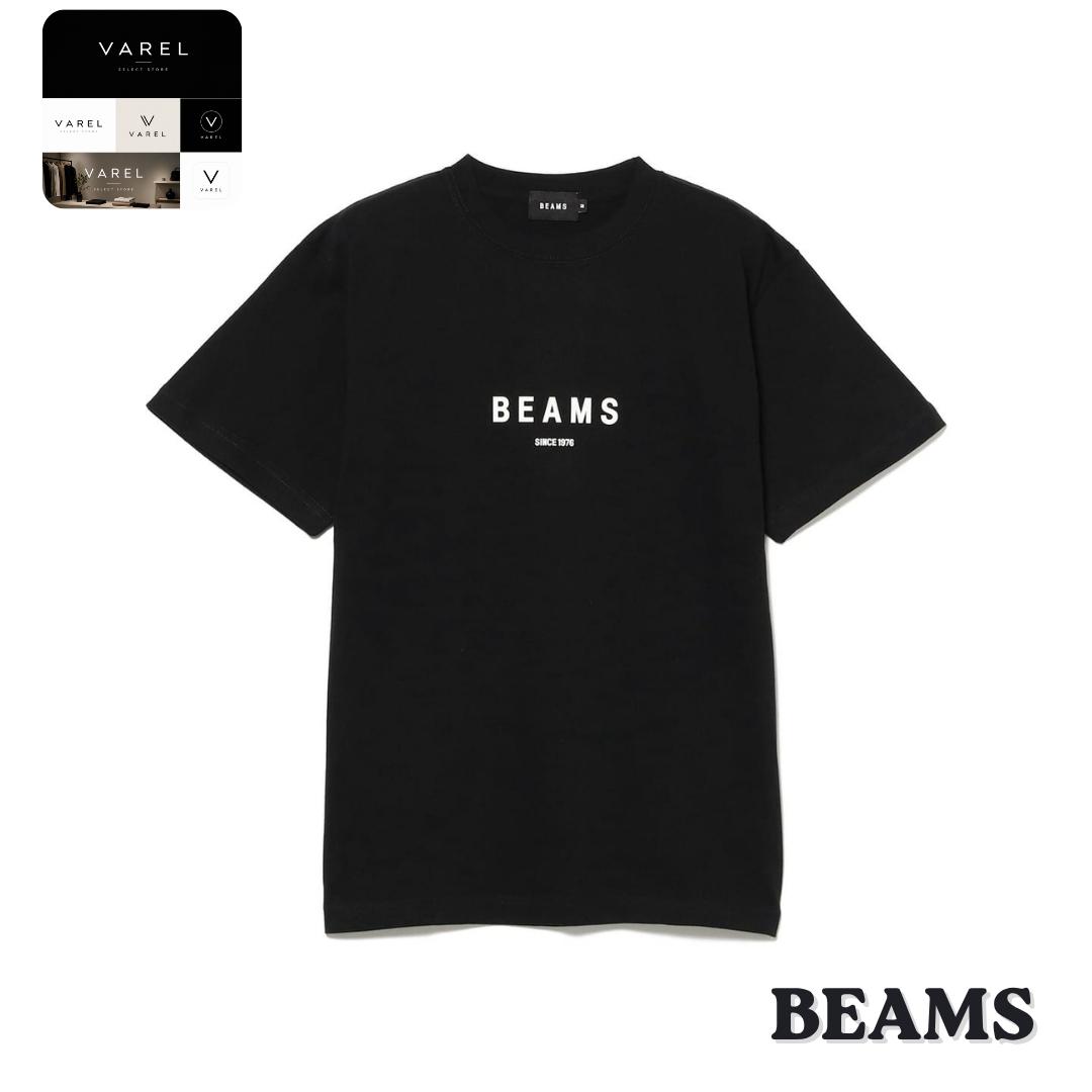 BEAMS Logo T-Shirt Men Block Japan Streetwear Casual Tee S