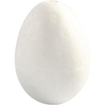 Polystyrene Eggs - White - 6 Cm - 5 Pcs