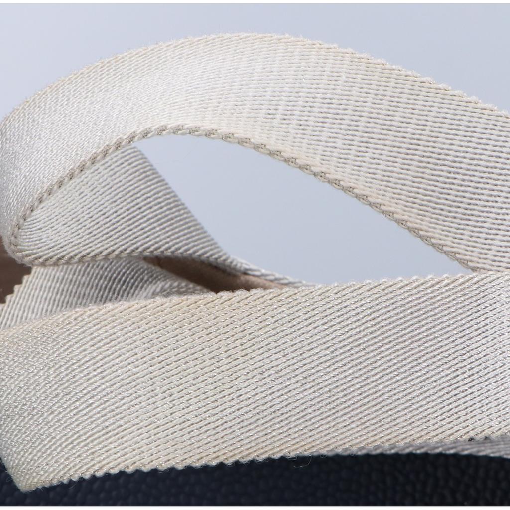 Herve Chapelier 705 Gold Plated Coated Canvas Square Tote Bag L Navy / SilverUsed