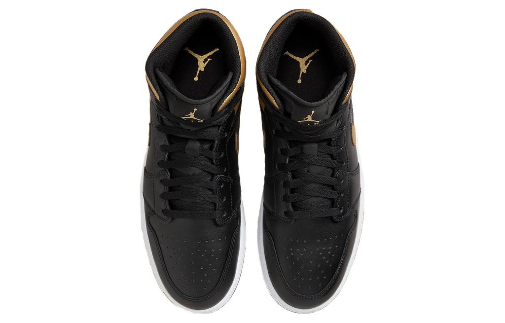 Jordan 1 Mid Black Metallic Gold DQ8426-071