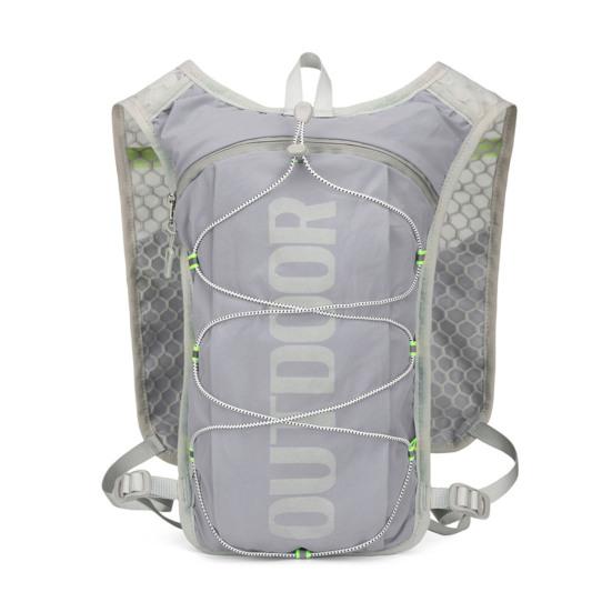 Hydration Backpack Multi-Pocket Water Backpack with Hydration Bladder Reflective Strip Hydration Pack for Hiking Running Cycling