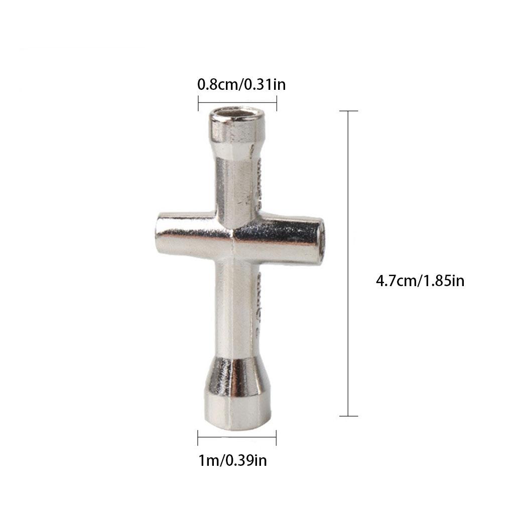 Compact And Heavy-duty Crosses Socket Wrench For Professional Silver Efficient