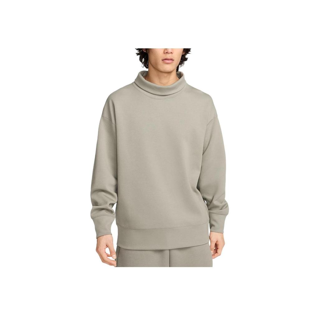 Nike Abbigliamento sportivo Tech Fleece Reimmaginato Felpa casual a maniche lunghe con collo alto Uomo Top Grigio fango scuro FB8170-053