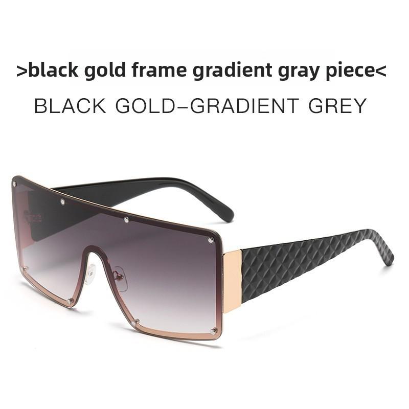 

Modern Unisex Frameless Square Sunglasses With Uv400 And Gradient Lenses For Casual Wear And Events Gold Gradient Gray