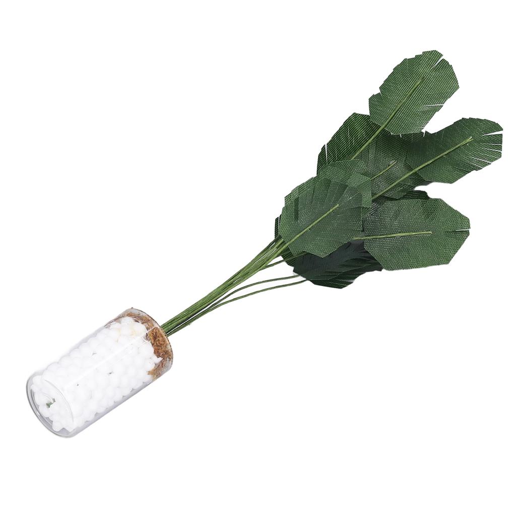 1:12 Miniature Dollhouse Plants Vivid Banana Tree Simulation Bonsai Plant Decoration L