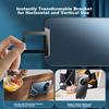 Hidden StandPhone Case for Huawei Mate50 Pro, Full Lens Protection Ultra-Thin Frosted Silicone Business Case, Shockproof Non-Slip - Sea Blue