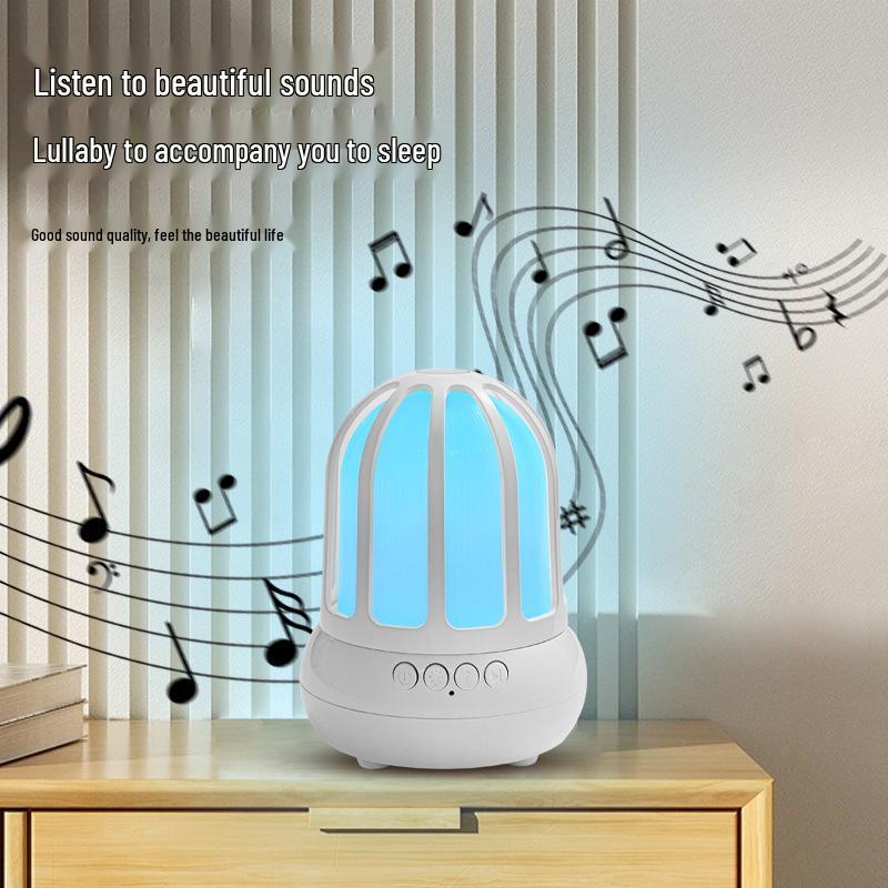 LED Birdcage Speaker Night Light with Dimmable Sleep Eye Protection