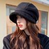 Women Thick Fisherman Hat, Winter Thick Velvet Warm Hat, Large Brim For Winter Warmth And Anti Separation, Ear Protection Decor