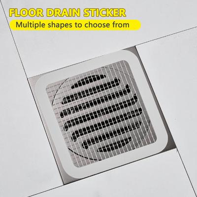 Bathroom Kitchen Disposable Floor Sticker Bathroom Anti-clogging And Insect-proof Self-adhesive Fiber Filter