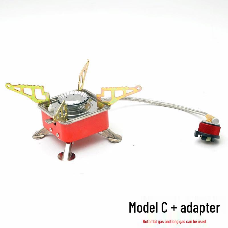 NuFeng Portable Folding Square Cassette Stove with 33CM Extension Cable & Adapter