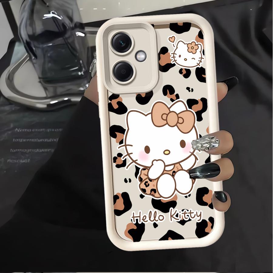 Hello Kitty Leopard Print Pattern Case for Xiaomi Redmi Note 14 Pro Plus 9s 10S 11 12 12S 10 11S Note 13 Phone Cover