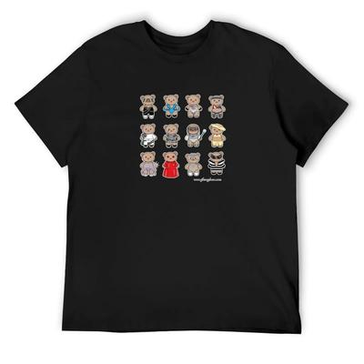 Bear GaGa T-Shirt Luxury Man Hippie Clothes Korean Fashion Mens T Shirts Top Quality