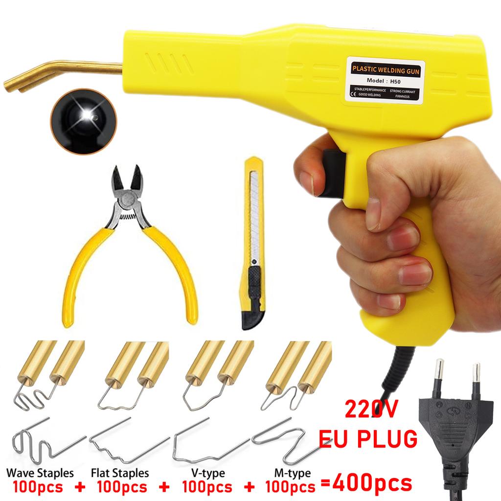 50W/150W Plastic Welder Soldering Iron for Plastic Hot Stapler Plastics Hole Repairing Tool Set Plastic Welding Gun Machine