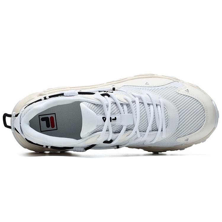 Fila Cat Claw MORDEN CHIC FMC Textile, Synthetic Leather, TPU Low Top Chunky Sneakers Men's Jet White F12M124144FFJ