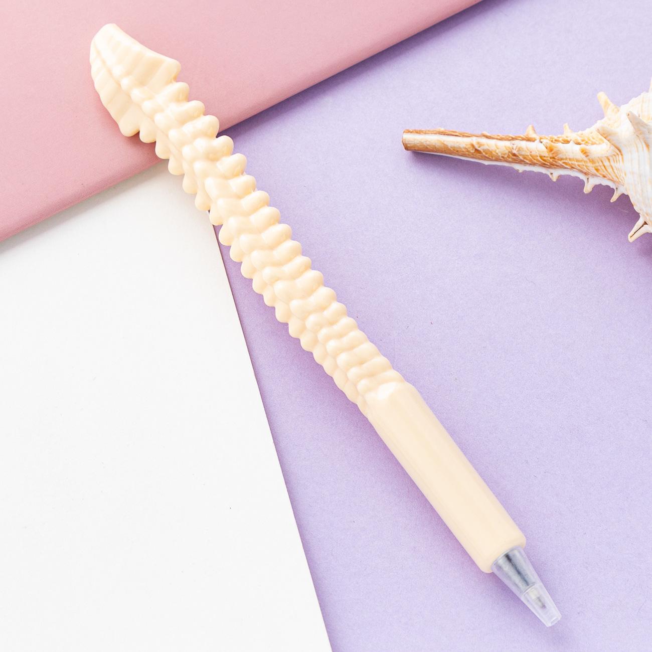 

1 шт. креативная шариковая ручка с человеческими костями забавные школьные канцелярские принадлежности новинка детский подарок награда милый кавайный стержень Ink Color:Black