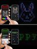Grid Screen Hanging Smart LED Curtain Lights with Leather Line Decoration for Christmas and Dual Control Features