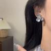  Luxury Dripping Oil Flower Earrings Korean Rhinestone Crystal Stud Earrings For Girls Women Trendy Jewelry Party Accessories