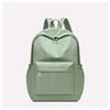 Stylish solid color backpack, simple Oxford cloth, lightweight schoolbag, large capacity travel backpack