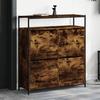 VidaXL Shoe Cabinet 4 Drop-Down Drawers, Shoe Rack with Storage, Shoe Furniture, Modern, Oak 3214415