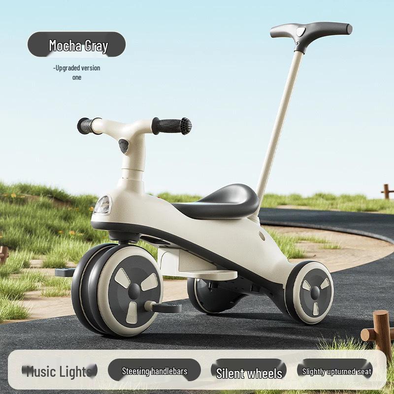 Multi-Functional Unisex Children's Tricycle: 3-in-1 Ride and Push for Ages 1 and Up