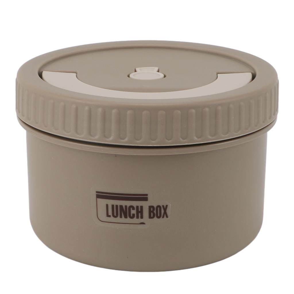 Bento Box Round 600ml Lunch Container Stainless Steel Tight Sealing Leakage Proof Insulated