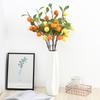 Fake Single Stem Fruit Tree Flower Bouquet With Plastic Blossoms For Home Decor