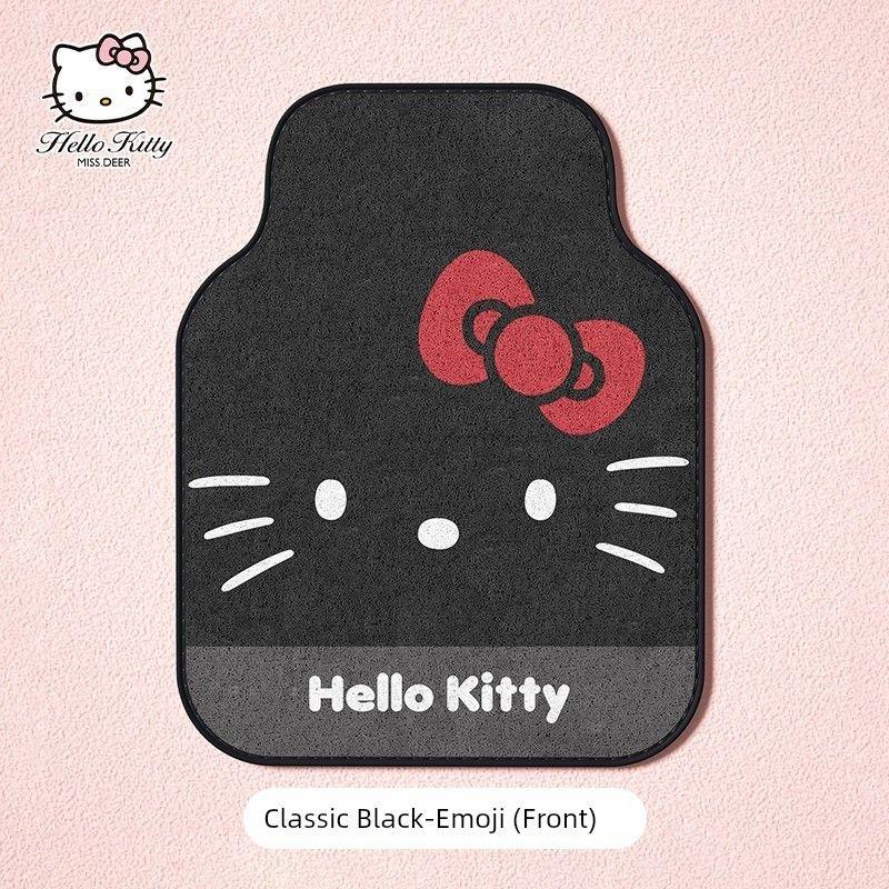 Hellokitty Car Foot Mat Filiform Pad Single Piece Neutral Protective Car Non Slip Carpet Foot Mat Anti-Dirty Mat