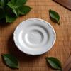 High-Grade White Porcelain Tea Coaster Tray - Ceramic Gongfu Tea Accessories Plate