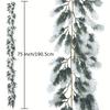 6Ft Artificial Christmas Pine Garland Decor, Non-Electric Winter Holiday Greenery for Mantel Fireplace Table Centerpiece
