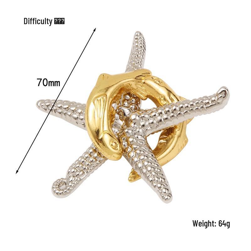 Kinder Intelligenz Puzzle Set: Luban- und Kongming-Schlösser, Neun ineinandergreifende Ringe, Hufeisenschloss - Trendiges Lernspielzeug auf TikTok