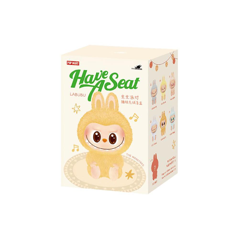 POP MART Labubu THE MONSTERS - "Have a Seat" Vinyl Plush Blind Box Collectible (Single Pack / 6-Piece Set)