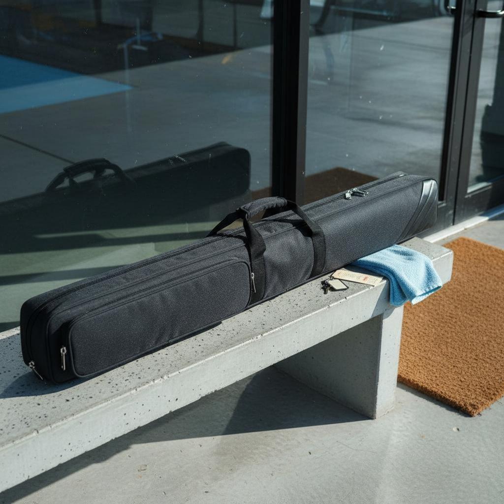 Bolsa para Taco Articulado de 34 Piezas Funda Resistente para Taco de 12 Piezas Bolsa de Almacenamiento para Palo de Snooker Agarre Cómodo Accesorio Deportivo Resistente al Agua
