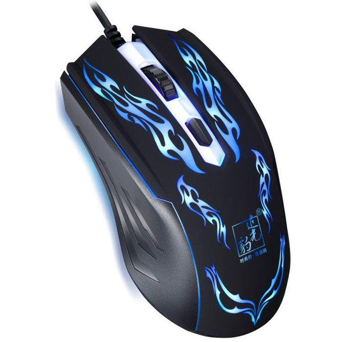 Pratique 1500DPI CONDUIT optique USB filaire Gaming Mouse pour ordinateur jeu Gamers faire des