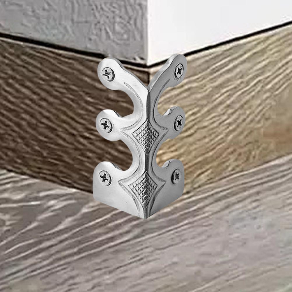 6 PCS Vintage Iron Skiffers Iron Skirting Board Corner Protectors Corners Edge Cover for Both Residential And Commercial Spaces