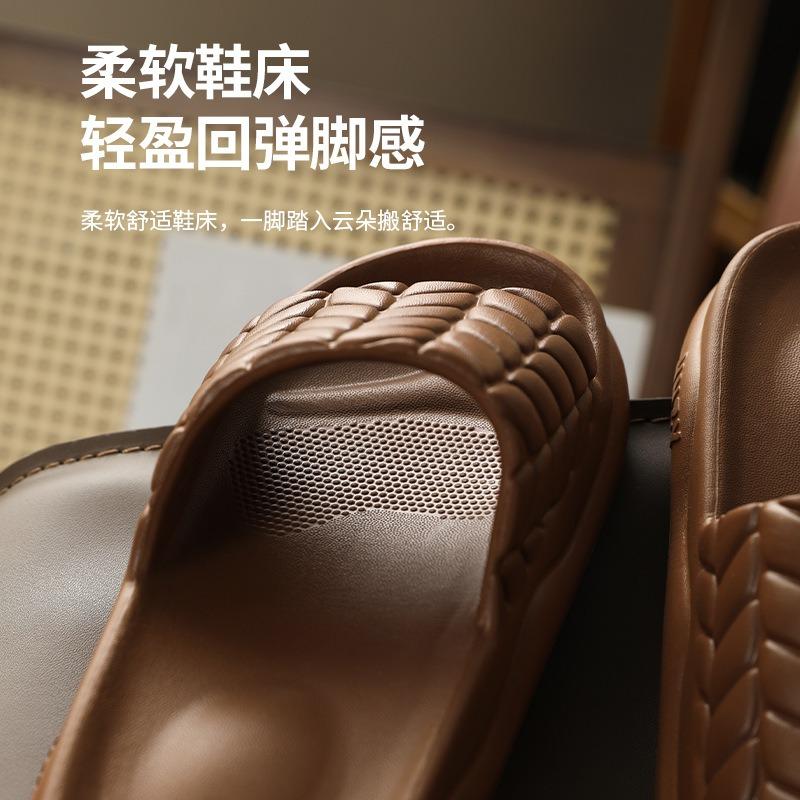 Slippers women's summer new indoor home bathroom bath home non-slip couple silent silent soft bottom sandals men
