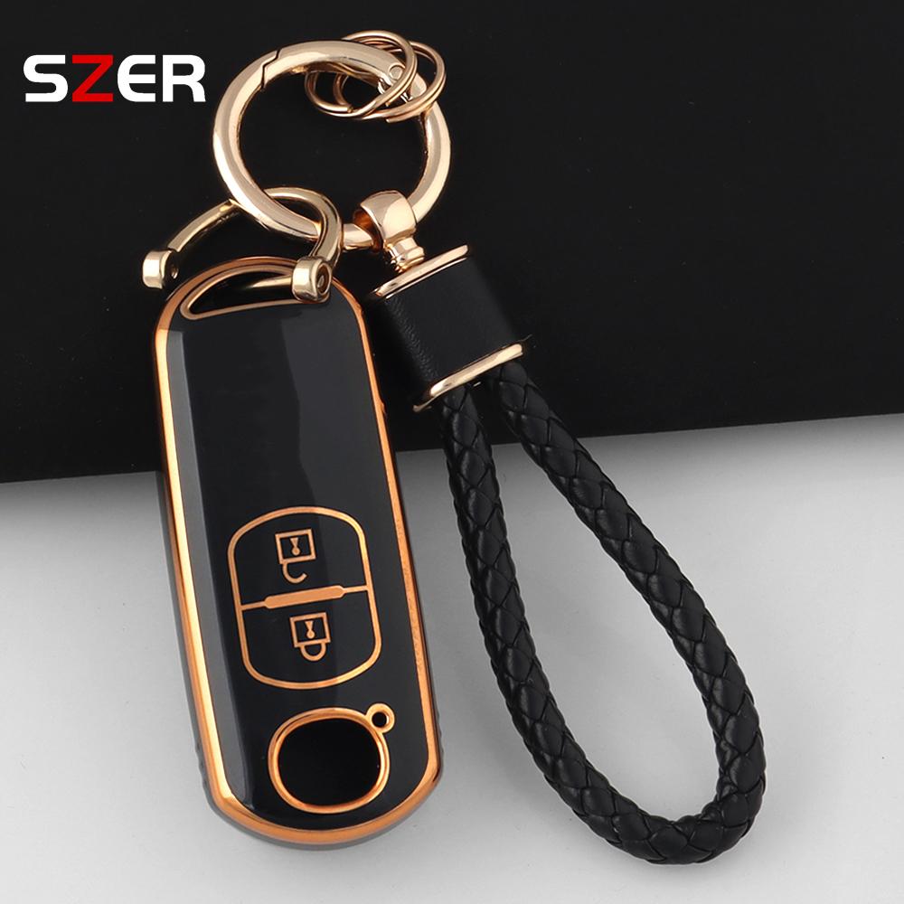 2 3 Buttons Tpu Car Key Case Cover For Mazda 2 3 5 6 Bl Bm Gj Atenza Axela Demio Cx-3 Cx3 Cx-5 Cx5 Cx7 Cx-9 Cx8 Fob Accessories