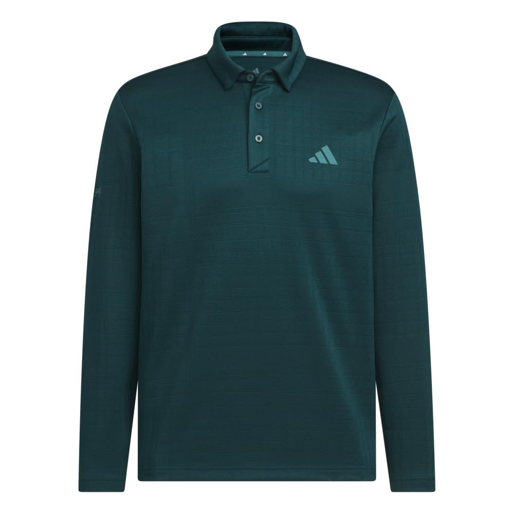 Adidas Golf Aurora Ivy Seasonal Jacquard Long Sleeve Golf Shirt Men's