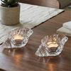 Glass Shell Vase Clear Conch Tealight Holders Votive Candle Cup for Weddings Aromatherapies Floral Arrangements Bowl