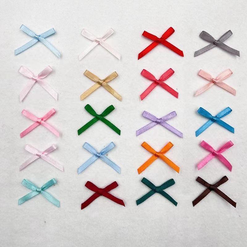 Small Bow Polyester Ribbon Knot for Underwear, Socks, Clothing, Jewelry, and Floral Accessories