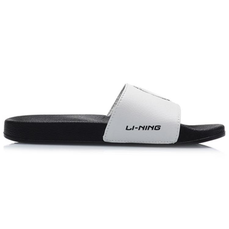 Li Ning Quiet Slide Slippers Women's Black White Yin Yang AGAP012-7