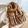 Autumn and winter new Babag imitation cashmere scarf classic fashion versatile warm shawl couple scarf