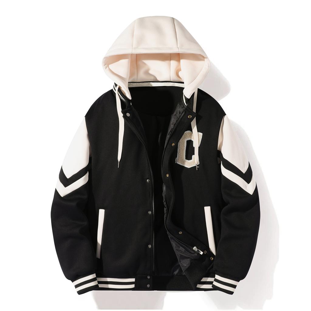 Sweater Men's Jacket Hooded Cardigan Spring and Autumn Zipper Trendy Men's Handsome Top