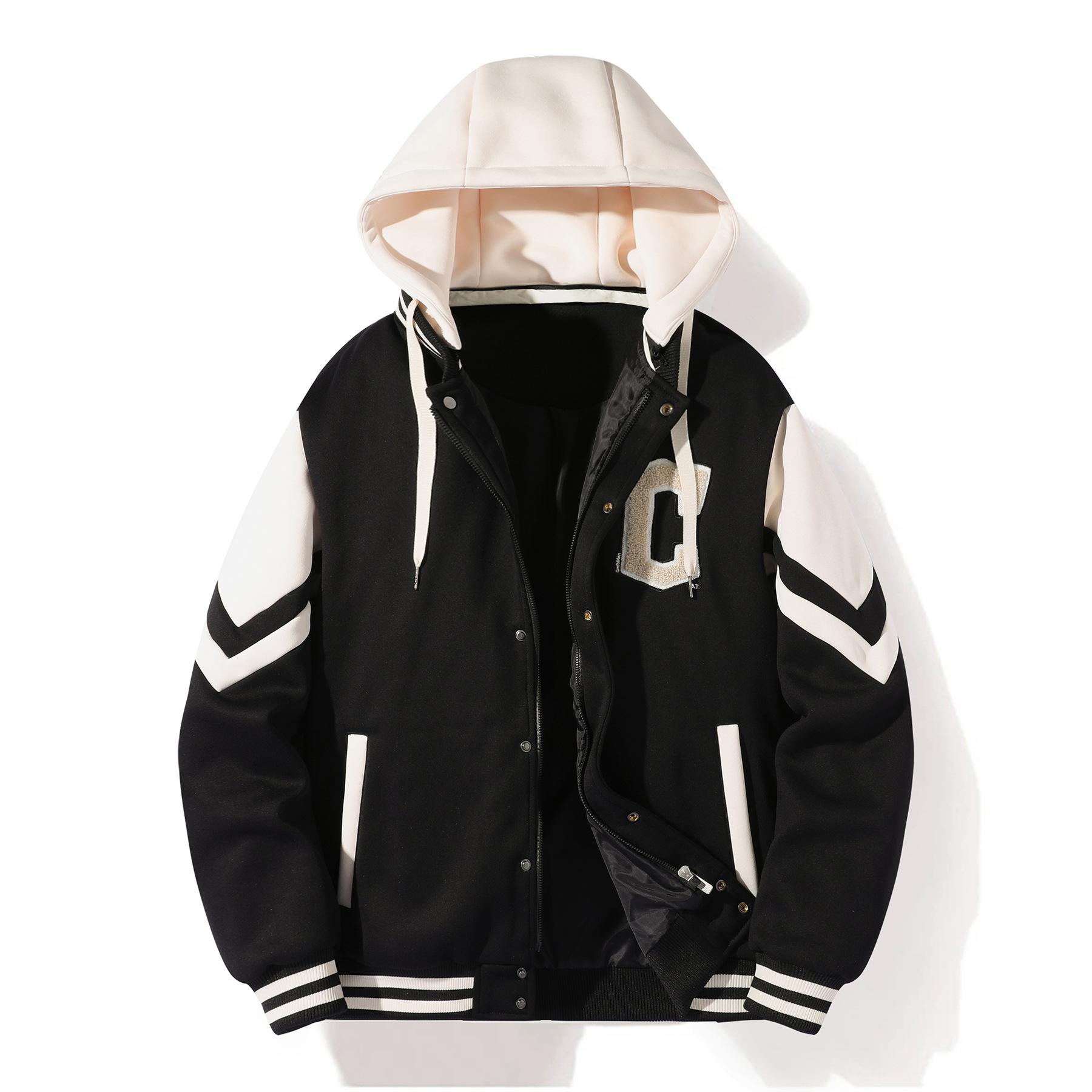 

Свитер Мужская куртка с капюшоном Кардиган Весна и осень Молния Модный мужской красивый топ 4XL чёрный