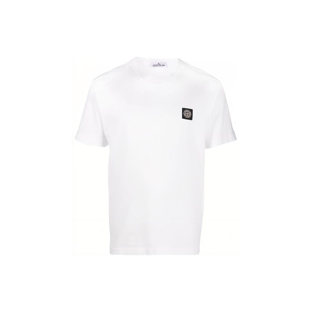 STONE ISLAND Compass Patch Logo Short-Sleeve T-Shirt White Men Tops 101524113-A0001