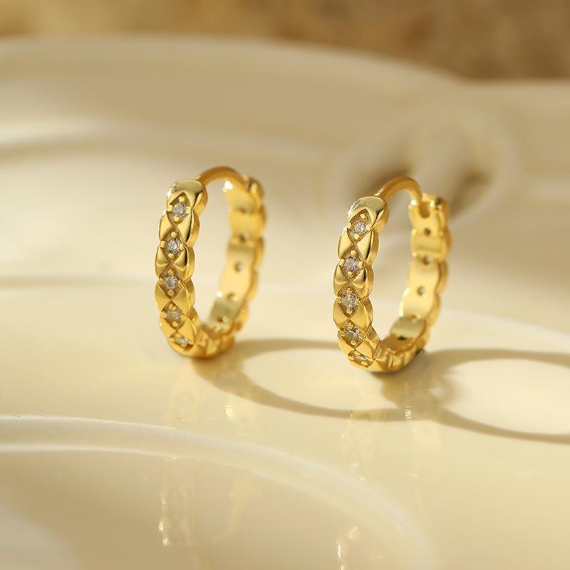 Banyan Tree  Diamond Pattern Earrings - Luxurious Trendy Women's Jewelry