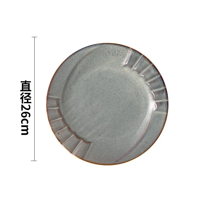 

Высококачественные ретро-тарелки для столовых приборов Креативный свет Роскошный ресторан Десертная тарелка для стейка Вкусные блюда Изысканная бытовая посуда