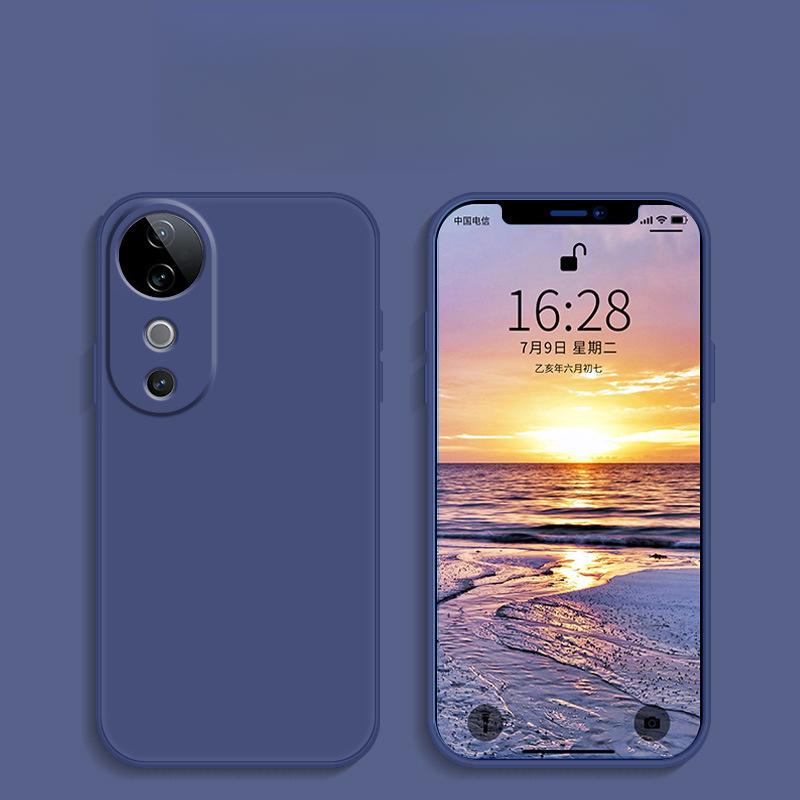 Applicable To Vivoz6 Mobile Phone Case Z5x Liquid Z5i Silicone Z3x Protective Case Z3i Soft Case Z1 Full Cover Anti-fall