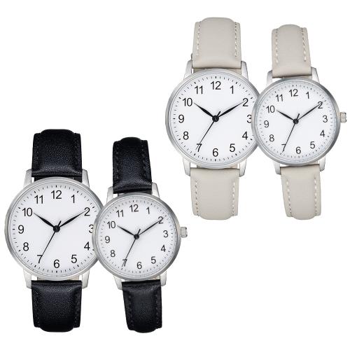 [GEIGER] GEIGER Unisex Matte Simple Classic Leather Watch GE1274 / GE1274WTBK_M