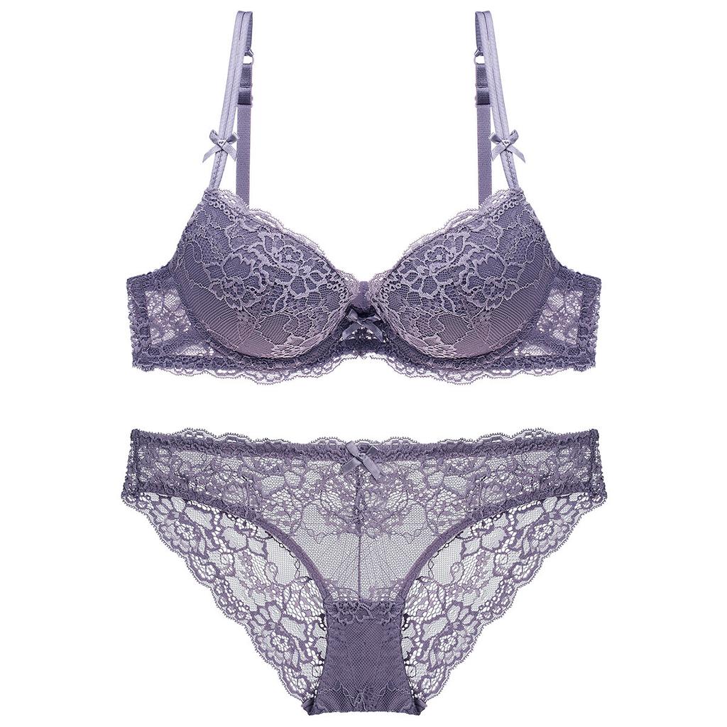 European and American small breasts gather underwear, showing big, thin, thick, sexy lace bra, closed breasts, upper support underwear set