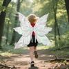 Fairy Wings for Girls Glitter Transparent Butterfly Wings Fairy Costume Halloween Angel Elf Dress Up Accessories for Masquerade Photography